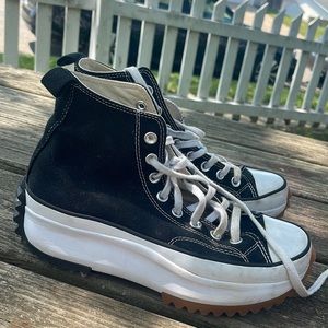 Run Star Hike Platform Black Converse